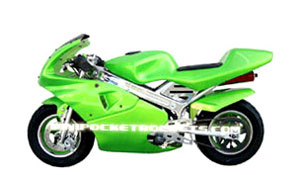 pocket bikes in green