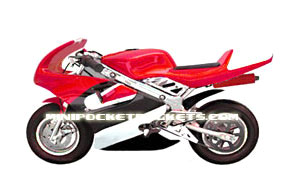 pocket bike red