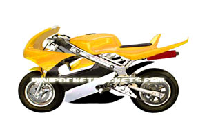 pocket bike yellow